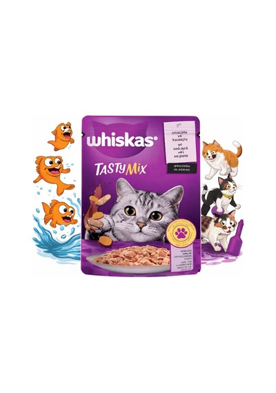 Whiskas Pouch Tasty Mix Somunlu Havuçlu 85 Gr 6 Adet