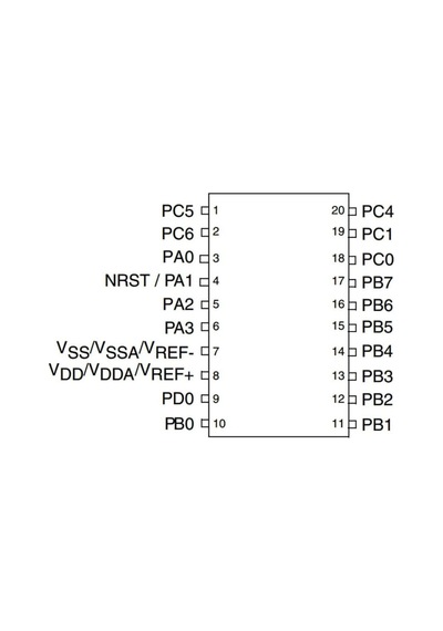 Stm8L051F3P6 8-Bit 16Mhz Mikrodenetleyici Tssop20