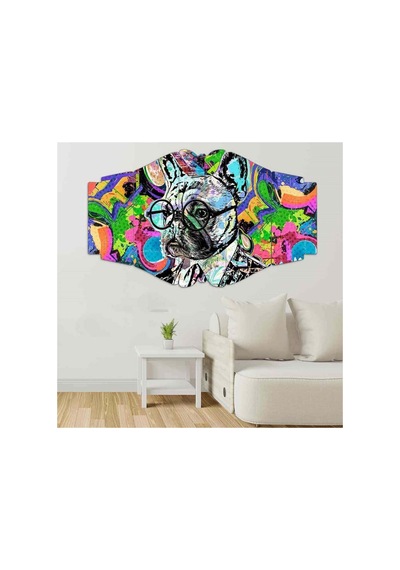Cool Köpek Vibes - 5 Parçalı Tablo Görsel - 702503504 Görsel