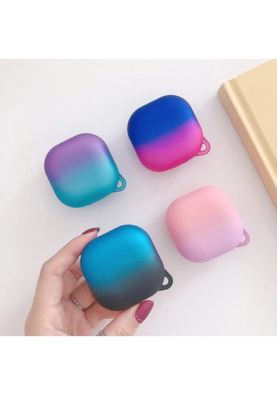 Caseonn Samsung Uyumlu Galaxy Buds Fe - Buds Core Kılıf Duo Aurora Koruma Pembe Sarı