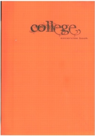 Çınar College Plastik Kap.defter Dikişli A4 40 Yp Kareli Turuncu