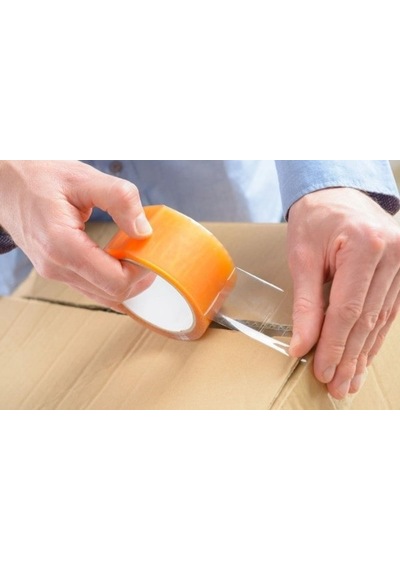 Nuga Tekli Şeffaf Koli Bandı 45 Mm * 100 Metre Akrilik (1 Adet)