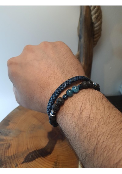 Jtaw25blk1616 Hakiki Deri Mıknatıs Kapama Akik - Lav Ve Hematit Doğaltaş Siyah-mavi Garantili Hediye Kutulu Janti Bileklik Siyah Jtaw25blk1616 Hakiki Deri Mıknatıs Kapama Akik - Lav Ve Hematit Doğaltaş Siyah-mavi Garantili Hediye Kutulu Janti Bileklik Siyah