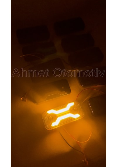 Ahmet Otomotiv Füme Dark Model Sarı-turuncu Led Lamba