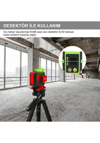 Kobb Kbl35gtp Profesyonel Li-ion Şarjlı 4x360⁰ Otomatik  Hizalama