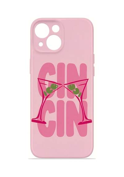 Apple iPhone Uyumlu 15 Vorian İnce Kamera Korumalı Mika Kılıf Gin O Clock Gin O Clock Mika