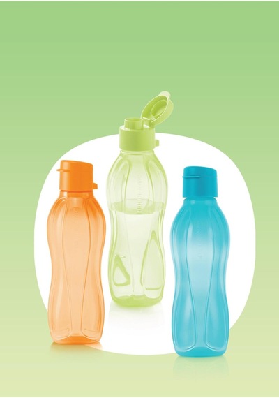 Tupperware Eco Şişe Suluk & Matara 3 Lü Set 500 Ml Siyah
