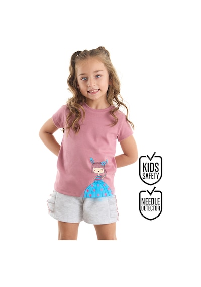 Tüllü Lily Kız Çocuk T-shirt Şort Takım