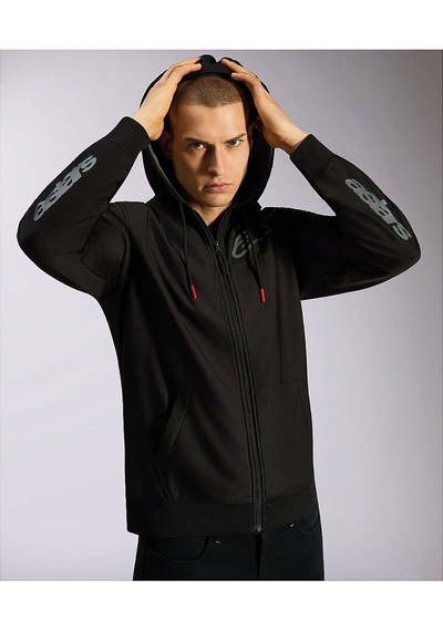 Alpinestars Sessions V3 Hoodie Kapüşonlu Sweatshirt Siyah Gri Çok Renkli