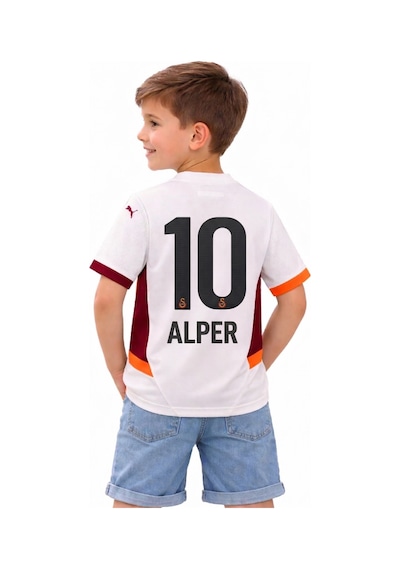 Galatasaray Lisanslı Kişiye Özel Çocuk Beyaz Forma K.ö