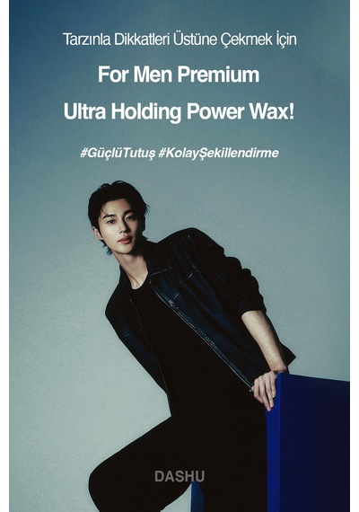 Ultra Güçlü, Kalıntı Ve Beyazlık Bırakmayan, Besleyici Dashu For Men Premium Ultra Holding Power Wax