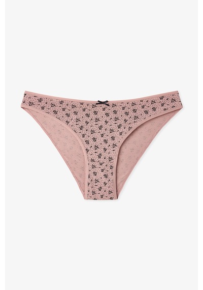 Penti Renkli Black Flower 3'lü Pamuklu Slip Külot
