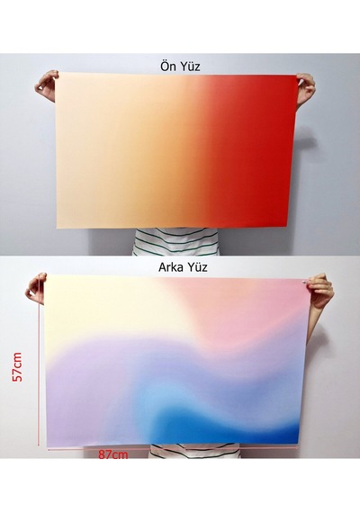 Ürün , Yemek , Reklam Vb. Çekimleri İçin 57x87cm Çift Taraflı Backdrop Fotograf Zemini Fonu Dg09