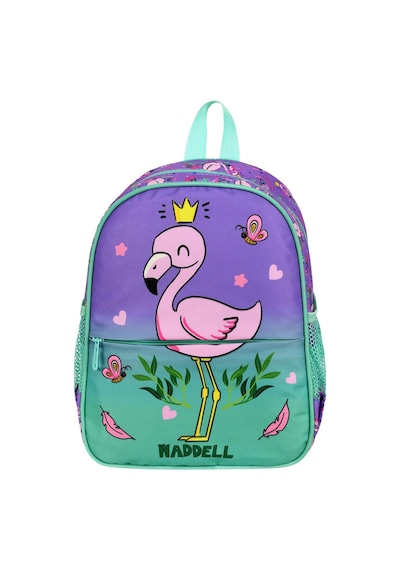 Waddell Lisanslı Flamingo Desenli Anaokul Kreş Sırt Çantası