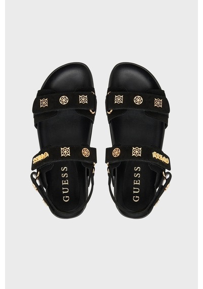 Guess Kadın Sandalet Flpfloesu03-black Siyah