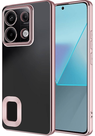 Kilifone - Xiaomi Uyumlu Redmi Note 13 Pro 5g - Kılıf Kamera Korumalı Tatlı Sert Omega Kapak - Rose Gold