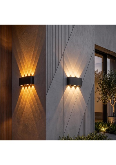Dış Mekan Led Aplik 15 Watt Amber Cata Kapri 4'lü Aplik Ct-8013a