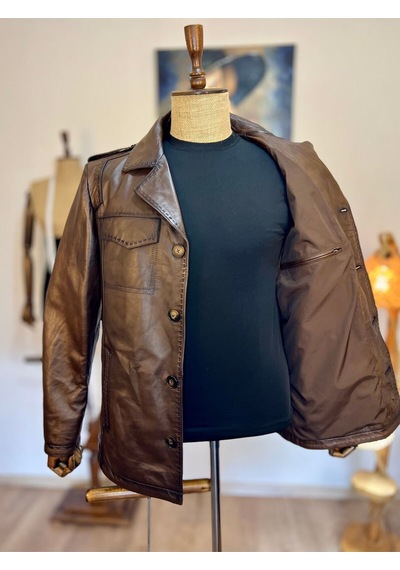 Always Leather Usta İşi Özel Dikim Hakiki Deri 1803340042c Kahverengi