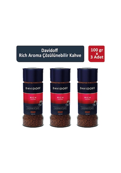 Davidoff Rich Aroma Çözünülebilir Kahve 3 x 100 G