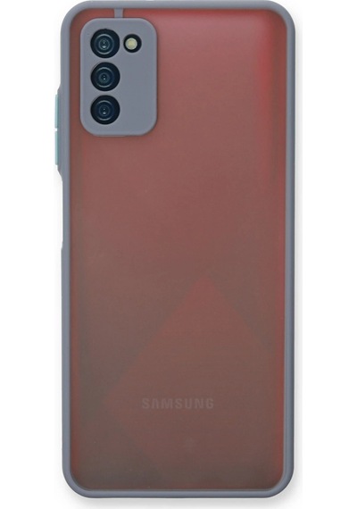 Cosmotex Newface Samsung Galaxy Uyumlu  A03s Kılıf Montreal Silikon Kapak - Gri