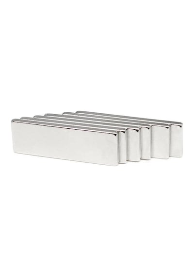 Dünya Magnet 20 Adet Neodyum Mıknatıs Magnet 30x10x2 Mm Dikdörtgen Güçlü Mıknatıs