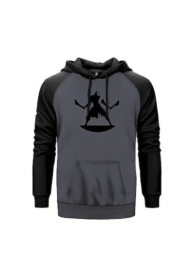 God Of War Kratos 2 Gri Renk Reglan Kol Sweatshirt Gri