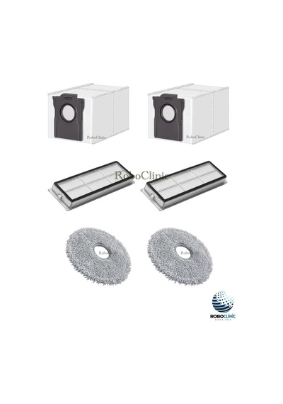 Dreame L10s Plus Robot Süpürge Uyumlu Yedek Toz Torbası, Hepa Filtre, Mop Paspas -6 Parça