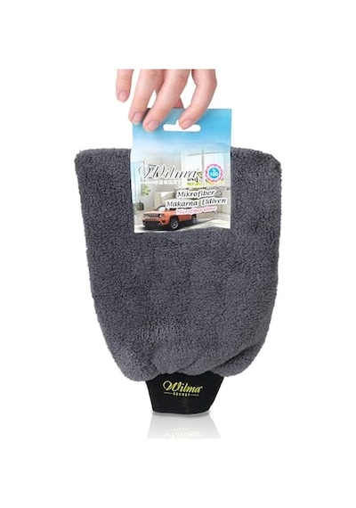 Mikrofiber Araç Yıkama Eldiveni Çift Taraflı Oto Yıkama Eldiveni - Araba, Motor, Banyo, Evin Her Alanında Mükemmel Temizlik Antrasit 256