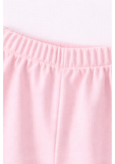 For My Baby Fitilli Kumaş 2 Li Kız Bebek Takım Şortlu Yazlık Pudra Pembe