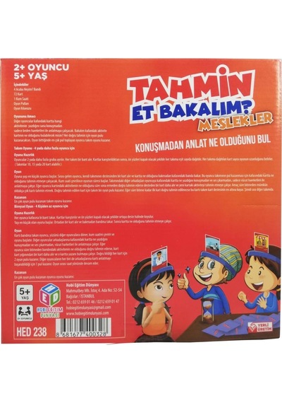 Tahmin Et Bakalım - Meslekler
