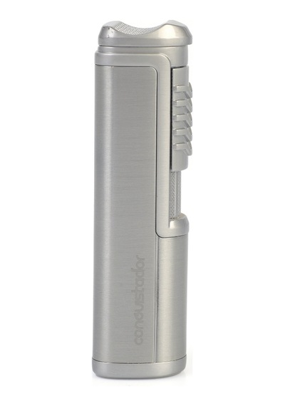 Conquistador Tek Torch Pürmüz Gümüş Metal Puro Çakmağı Cnq-029
