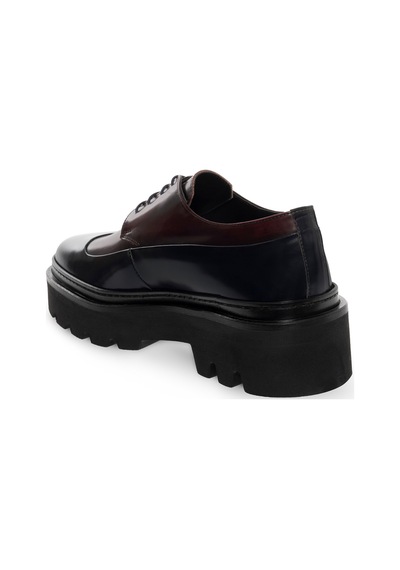 Cacharel Bordo Eva Taban %100 Deri Smart Casual Ayakkabı Kırmızı