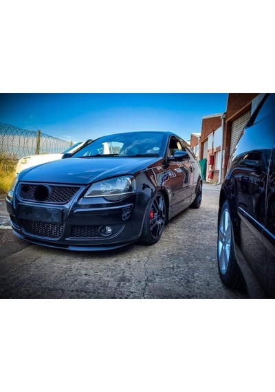 Volkswagen Polo 04-09 Uyumlu Ön Tampon Eki Cupra Lip Mat Siyah Body Kit