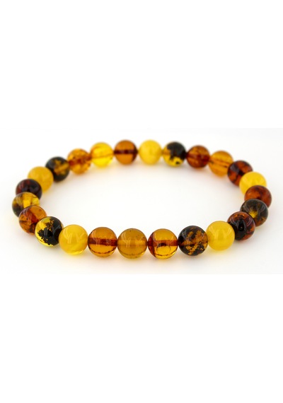 Kehribar Bileklik Kure Tasarım Ambergold Blk23-93 Çok Renkli