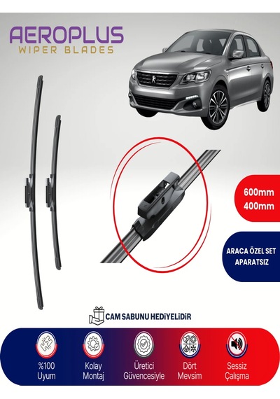 Aeroplus Peugeot 301 Ön Muz Silecek Takımı 2012-2021