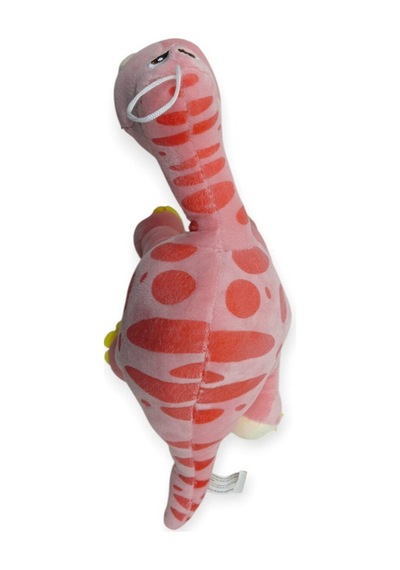 Sevimli Peluş Dinazor Turko Dino 35 Cm - Pembe Lisinya Çok Renkli