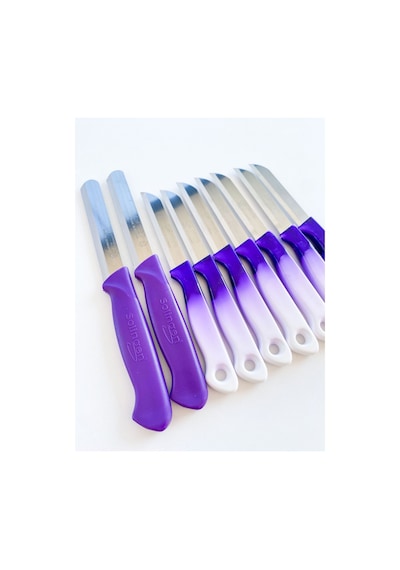 Solingen Simli Meyve Bıçağı 6+2 Doğrama Bıçağı Mavi