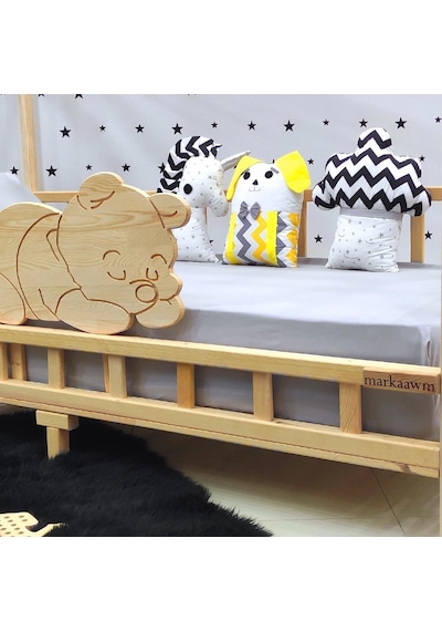 Markaawm Markaawm Çocuk Karyola Doğal Çam Montessori Yatak Bebek Beşiği Akçaağaç Markaawm Markaawm Çocuk Karyola Doğal Çam Montessori Yatak Bebek Beşiği Akçaağaç