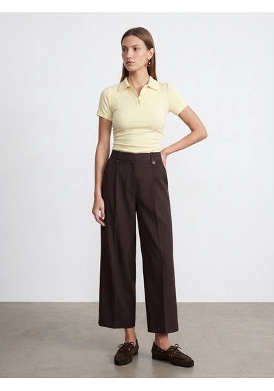 Dilvin 32614 Polo Yaka Top-açık Sarı