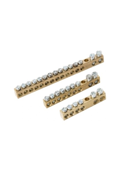 Delikli Pano Topraklama Klemensi Ayaksız Ptk5000 2+4 6,5 X 9 Mm 20 Adet