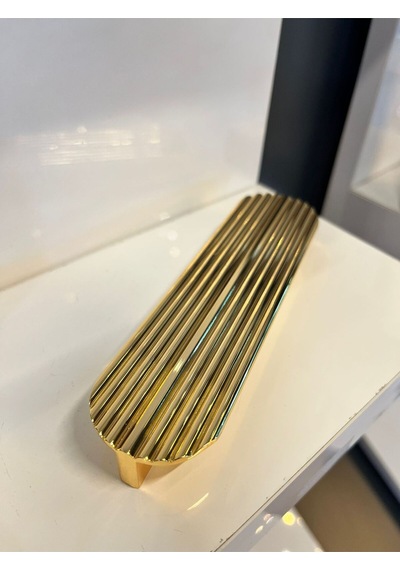 Varna Oval Metal Kulp 128mm Altın Dolap Kapak Modern Çekmece Mobilya Tv Ünite Komidin Vestiyer Gold Altın
