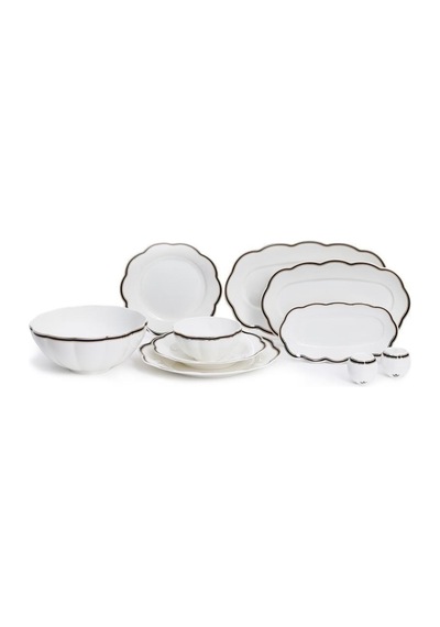 Maxx Doria Garden Collection Line 12 Kişilik 58 Parça Yemek Takımı Pa2128 Beyaz