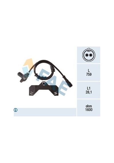 Fae 78508 Abs Devir Sensörü Ön Opel Vectra B 96 02 93169317-90540261-1612694-530411 -