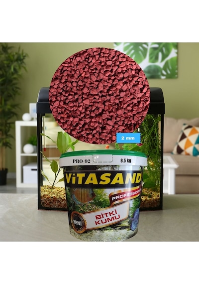 Pro-92 2mm Kırmızı Akvaryum Ve Bitki Kumu Bitki Toprağı 8.5 Kg