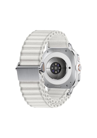 Forzacase Samsung Galaxy Uyumlu Watch 7 Ultra İçin Metal Tokalı Esnek Hasır Örgü Kordon Kayış - Fc783 Beyaz