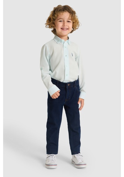 U.S. Polo Assn.  Erkek Çocuk Nil Gömlek Basic 50324683-vr083 Nıl