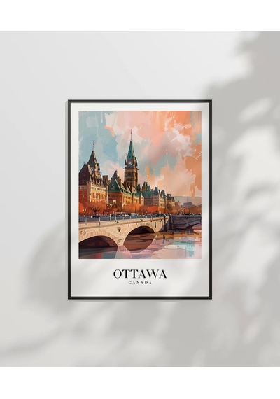 Çerçevesiz Poster Kanada Ottawa İ