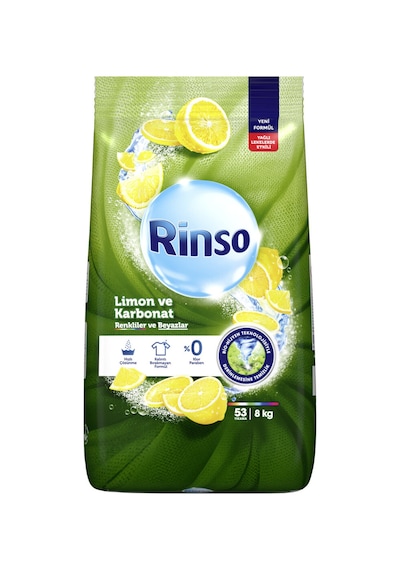 Rinso Limon Karbonat 8 Kg Renkli+beyaz