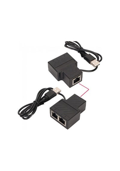 2 Port Ethernet Çoğaltıcı Rj45 Çoğaltıcı