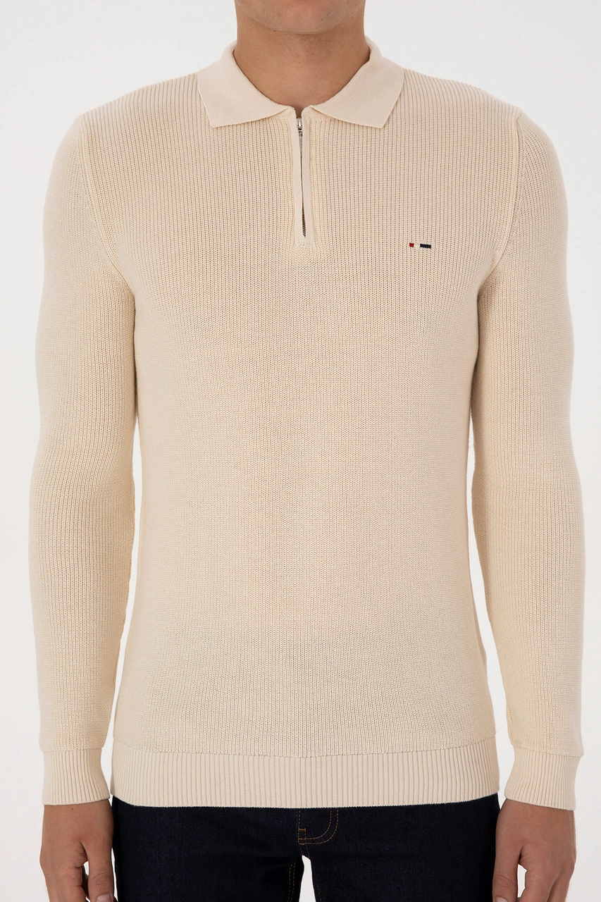 U.s. Polo Assn. Erkek Krem Kazak /triko 50313685-vr071 KREM